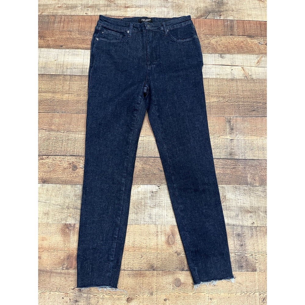 JUDY BLUE Stretch High Rise Skinny Fit Dark Blue Denim Jeans Women's 13/31 (2015